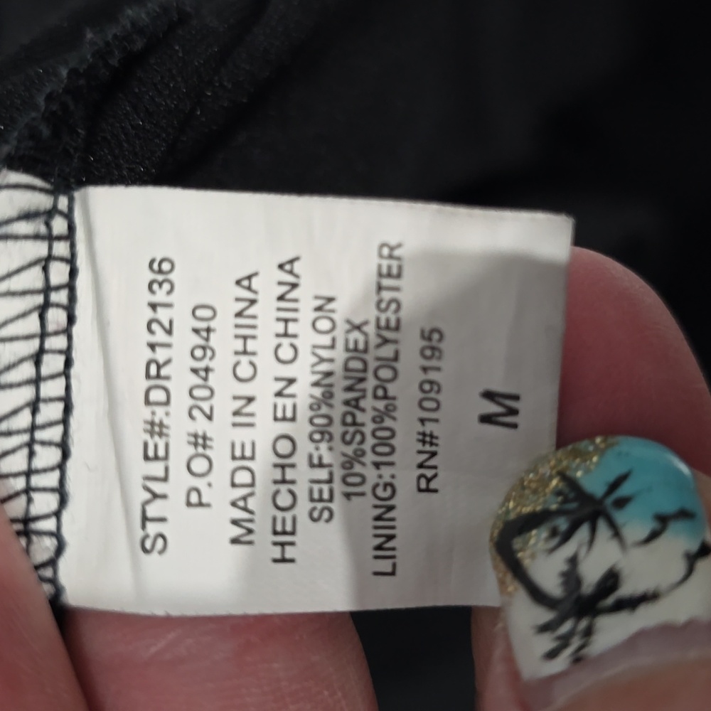 LOVE J Black Lacy Dress Medium - Picture 8 of 11